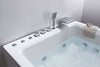 Vasca Idromassaggio Bianca E Acciaio 180x120cm Getto a Cascata Controllo Touch Poggiatesta Ergonomico E Funzione Cromoterapia Casa e cucina/Bagno/Attrezzature per bagni/Vasche da bagno/Vasche da bagno idromassaggio Shopbagno.it - Roma, Commerciovirtuoso.it