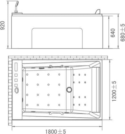Vasca Idromassaggio Bianca E Acciaio 180x120cm Getto a Cascata Controllo Touch Poggiatesta Ergonomico E Funzione Cromoterapia Casa e cucina/Bagno/Attrezzature per bagni/Vasche da bagno/Vasche da bagno idromassaggio Shopbagno.it - Roma, Commerciovirtuoso.it