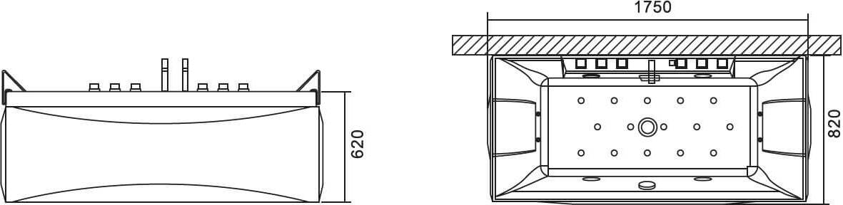 Vasca Idromassaggio Due Posti 175x86 Fai da te/Attrezzature per cucine e bagni/Attrezzature per bagni/Vasche da bagno/Vasche da bagno con piedini Shopbagno.it - Roma, Commerciovirtuoso.it