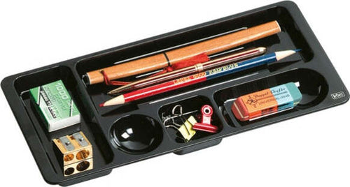 Vaschetta portacancelleria - 26x12 5x2 cm - nero - Lebez Cancelleria e prodotti per ufficio/Archivio ufficio e accessori per scrivania/Accessori da scrivania e archiviazione/Vaschette portacorrispondenza Eurocartuccia - Pavullo, Commerciovirtuoso.it