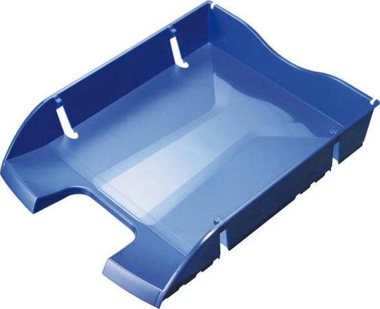 Vaschetta portacorrispondenza - plastica riciclata - 35 5x27 5x6 6 cm - blu - Helit [multipack] 6 pezzi Cancelleria e prodotti per ufficio/Archivio ufficio e accessori per scrivania/Archivio ufficio/Cartelle/Portariviste Eurocartuccia - Pavullo, Commerciovirtuoso.it