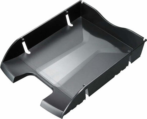 Vaschetta portacorrispondenza - plastica riciclata - 35 5x27 5x6 6 cm - nero - Helit [multipack] 6 pezzi Cancelleria e prodotti per ufficio/Archivio ufficio e accessori per scrivania/Archivio ufficio/Cartelle/Portariviste Eurocartuccia - Pavullo, Commerciovirtuoso.it