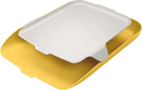 Vaschetta portacorrispondenza con vassoio organizer Cosy - giallo - Leitz Cancelleria e prodotti per ufficio/Archivio ufficio e accessori per scrivania/Archivio ufficio/Cartelle/Portariviste Eurocartuccia - Pavullo, Commerciovirtuoso.it