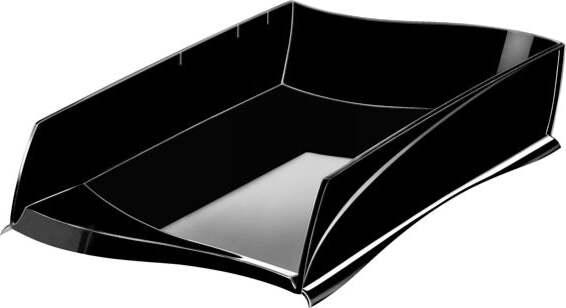 Vaschetta portacorrispondenza Ellypse - 100 riciclabile - nero - 380x275 H82mm - CEP Cancelleria e prodotti per ufficio/Archivio ufficio e accessori per scrivania/Archivio ufficio/Cartelle/Portariviste Eurocartuccia - Pavullo, Commerciovirtuoso.it