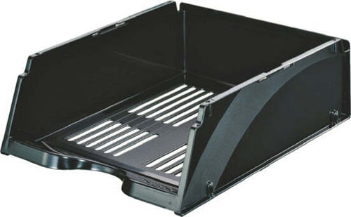 Vaschetta portacorrispondenza Transit Jumbo - 26 8x33 8x11 5 cm - nero - Esselte Cancelleria e prodotti per ufficio/Archivio ufficio e accessori per scrivania/Archivio ufficio/Cartelle/Portariviste Eurocartuccia - Pavullo, Commerciovirtuoso.it