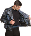 Vasco---Chiodo-Uomo-Borchiato-Blu-in-vera-Pelle