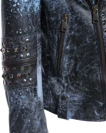 Vasco---Chiodo-Uomo-Borchiato-Blu-in-vera-Pelle