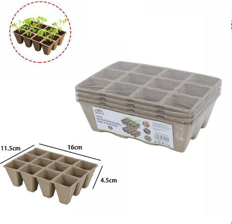 Vasi Vasetti Biodegradabili Per Piantine Piante Fiori Semenzaio 4pz 11.5x16x5.5 Giardino e giardinaggio/Attrezzi da giardino e attrezzature per l'irrigazione/Vasi e accessori per piante/Vasi tradizionali Trade Shop italia - Napoli, Commerciovirtuoso.it