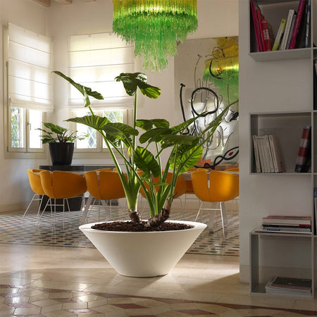 Vaso Moderno "Ciotola Schio" Essential in plastica da giardino per fiori e piante