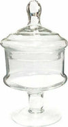 Vaso-Con-Coperchio-Ampolla-Alzatina-Biscottiera-Per-Confettata-Vetro-23-Cm