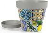 Vaso Con Sottovaso Giardino In Plastica Decoro Med? 22x20cm Fiori Piante 845406 Giardino e giardinaggio/Attrezzi da giardino e attrezzature per l'irrigazione/Vasi e accessori per piante/Accessori/Sottovasi Trade Shop italia - Napoli, Commerciovirtuoso.it
