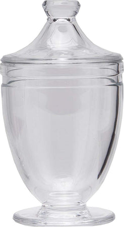 Vaso Contenitore in vetro con coperchio porta confetti e cioccolatini h 22 Casa e cucina/Decorazioni per interni/Accessori decorativi/Soprammobili Decor Space - Altamura, Commerciovirtuoso.it