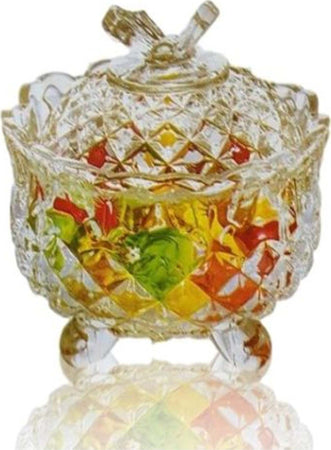 VASO CONTENITORE PORTA CARAMELLI DOLCI CONFETTI ZUCCHERIERA VETRO CHERRY Casa e cucina/Stoviglie/Piatti ciotole e vassoi/Lattiere e zuccheriere/Zuccheriere Trade Shop italia - Napoli, Commerciovirtuoso.it