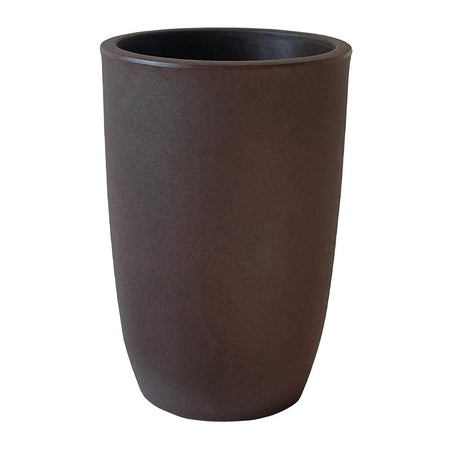 Vaso tondo "Meti" in plastica da esterno per piante e fiori