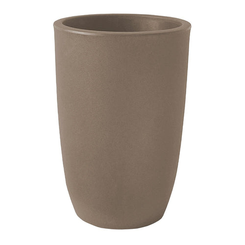 Vaso tondo Meti in plastica da esterno per piante e fiori