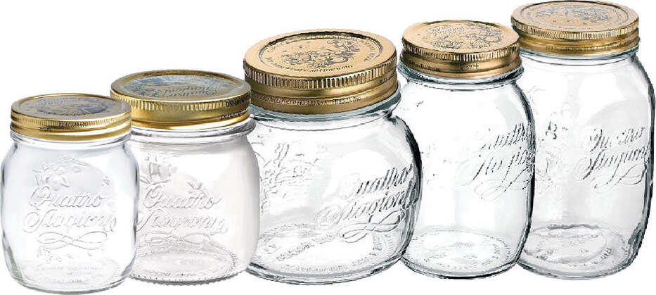 VASO-ERMETICO-IN-VETRO-PER-ALIMENTI-'QUATTRO-STAGIONI'-1000-ml---h.-180-x-Ø-111-mm-Bormioli