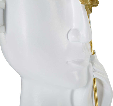 Vaso Face C/Fiore Cm 14X13X27 Casa e cucina/Decorazioni per interni/Vasi Led Mall Home - Napoli, Commerciovirtuoso.it