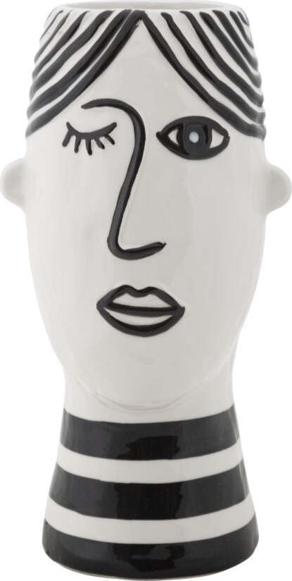 Vaso Face Cm 13,2X11,8X26,3 Casa e cucina/Decorazioni per interni/Vasi Led Mall Home - Napoli, Commerciovirtuoso.it