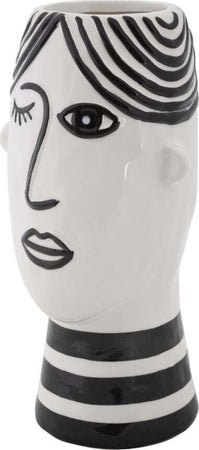 Vaso Face Cm 13,2X11,8X26,3 Casa e cucina/Decorazioni per interni/Vasi Led Mall Home - Napoli, Commerciovirtuoso.it