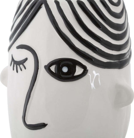 Vaso Face Cm 13,2X11,8X26,3 Casa e cucina/Decorazioni per interni/Vasi Led Mall Home - Napoli, Commerciovirtuoso.it