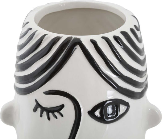 Vaso Face Cm 13,2X11,8X26,3 Casa e cucina/Decorazioni per interni/Vasi Led Mall Home - Napoli, Commerciovirtuoso.it