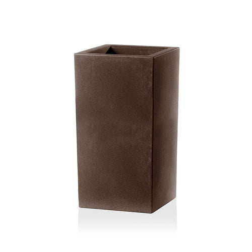 Vaso di design Cubo Schio Alto Essential da giardino e balcone per fiori e piante
