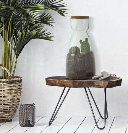 Vaso Garden Vetro Riciclato Cm  21,5X43,5 (Made In Spain) Casa e cucina/Decorazioni per interni/Vasi Led Mall Home - Napoli, Commerciovirtuoso.it