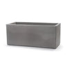 Vaso Cromia rettangolare per piante in resina Made in Italy 100 x 40 cm
