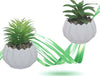Vaso-In-Ceramica-Con-Piantina-Artificiale-Pianta-Idea-Regalo-Bomboniera-14x19-Cm