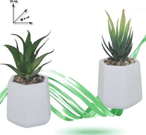 Vaso In Ceramica Con Piantina Artificiale Pianta Idea Regalo Bomboniera 15x8 Cm Giardino e giardinaggio/Attrezzi da giardino e attrezzature per l'irrigazione/Vasi e accessori per piante/Vasi tradizionali Trade Shop italia - Napoli, Commerciovirtuoso.it