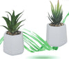 Vaso-In-Ceramica-Con-Piantina-Artificiale-Pianta-Idea-Regalo-Bomboniera-15x8-Cm