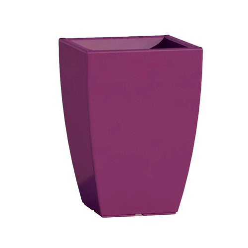 Vaso Cromia Prisma quadrato decorazione in resina Made in Italy da h 50 cm