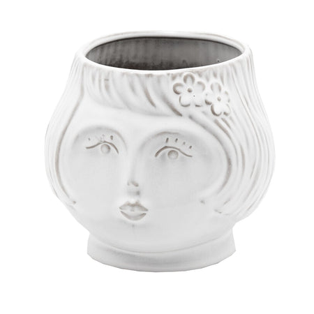 Statua decorativa "Sposi" porta fiori da interno ed esterno in resina h 13 cm