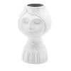 Statua decorativa Sposi porta fiori da interno ed esterno in ceramica h 20 cm