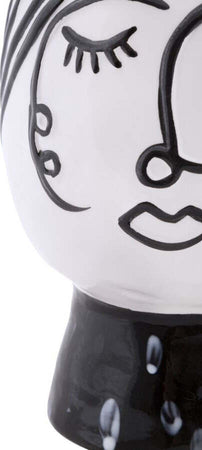 Vaso Pot Face Cm 14X18,2 Casa e cucina/Decorazioni per interni/Vasi Led Mall Home - Napoli, Commerciovirtuoso.it