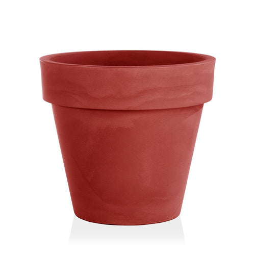 Vaso tondo Standard One Essential in plastica colorati da esterno e giardino per piante e fiori
