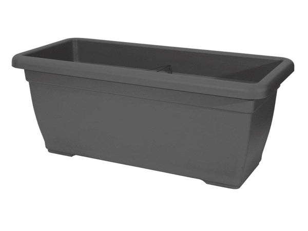 Vaso rettangolare ''Cassetta Cortina'' in plastica 100% riciclata per fiori e piante da giardino