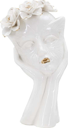 Vaso Woman Mask Cm 16,5X14X27,3 Casa e cucina/Decorazioni per interni/Vasi Led Mall Home - Napoli, Commerciovirtuoso.it