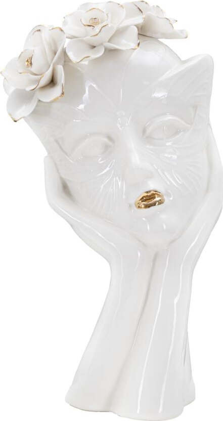 Vaso Woman Mask Cm 16,5X14X27,3 Casa e cucina/Decorazioni per interni/Vasi Led Mall Home - Napoli, Commerciovirtuoso.it
