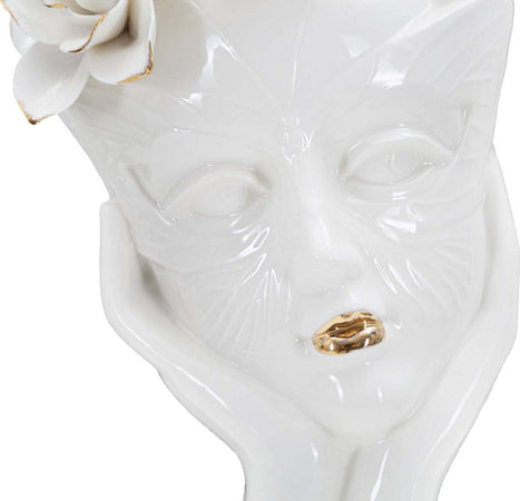 Vaso Woman Mask Cm 16,5X14X27,3 Casa e cucina/Decorazioni per interni/Vasi Led Mall Home - Napoli, Commerciovirtuoso.it
