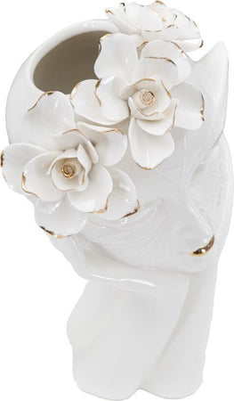 Vaso Woman Mask Cm 16,5X14X27,3 Casa e cucina/Decorazioni per interni/Vasi Led Mall Home - Napoli, Commerciovirtuoso.it