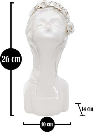 Vaso Young Lady Roses Cm 10X14X26 Casa e cucina/Decorazioni per interni/Vasi Led Mall Home - Napoli, Commerciovirtuoso.it