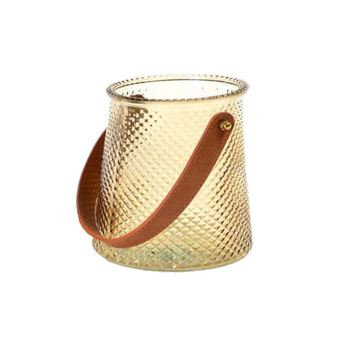 Vaso in vetro colorato appendibile per decorazioni ambienti