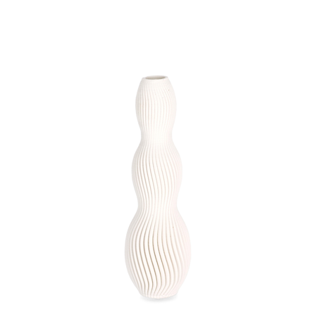 Vaso "svenna" da interno in ceramica stampata in 3D