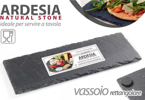 Vassoio Ardesia Natural Stone Piatto Rettangolare 30x10 Cm Portata Tavola 752193 Casa e cucina/Stoviglie/Piatti ciotole e vassoi/Piatti per servire/Vassoi/Piatti da portata Trade Shop italia - Napoli, Commerciovirtuoso.it