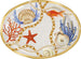 Vassoio Centrotavola Ovale Con Conchiglie E Coralli In Stile Marino 40x30 Cm Casa e cucina/Stoviglie/Piatti ciotole e vassoi/Piatti per servire/Vassoi/Piatti da portata Trade Shop italia - Napoli, Commerciovirtuoso.it