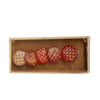 Vassoio con panini in legno per panettiere del presepe in miniatura mestieri 8 cm