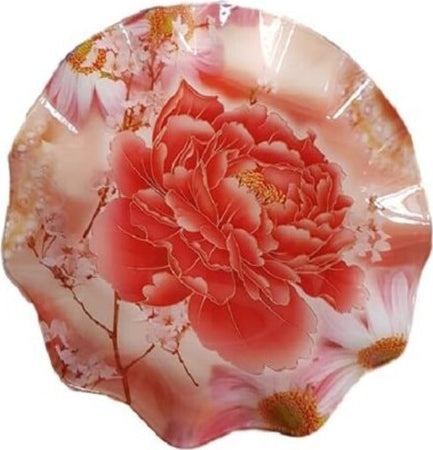 Vassoio In Plastica Decorato Decorazione Fiori Rotondo Diametro 20cm Casa e cucina/Stoviglie/Piatti ciotole e vassoi/Piatti per servire/Vassoi/Vassoi da portata Trade Shop italia - Napoli, Commerciovirtuoso.it