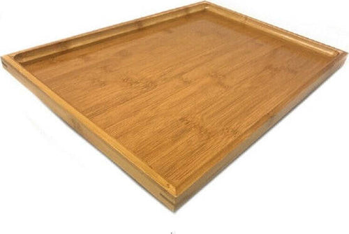 Vassoio-Legno-Di-Bamboo-Rettangolare-Bordo-Alto-X-Alimenti-Colazione-41x29x2,5cm