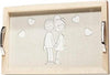 Vassoio personalizzabile in legno mdf con inserto decorato 28 x 18 cm Casa e cucina/Stoviglie/Piatti ciotole e vassoi/Piatti per servire/Vassoi/Vassoi da portata MagiediNatale.it - Altamura, Commerciovirtuoso.it
